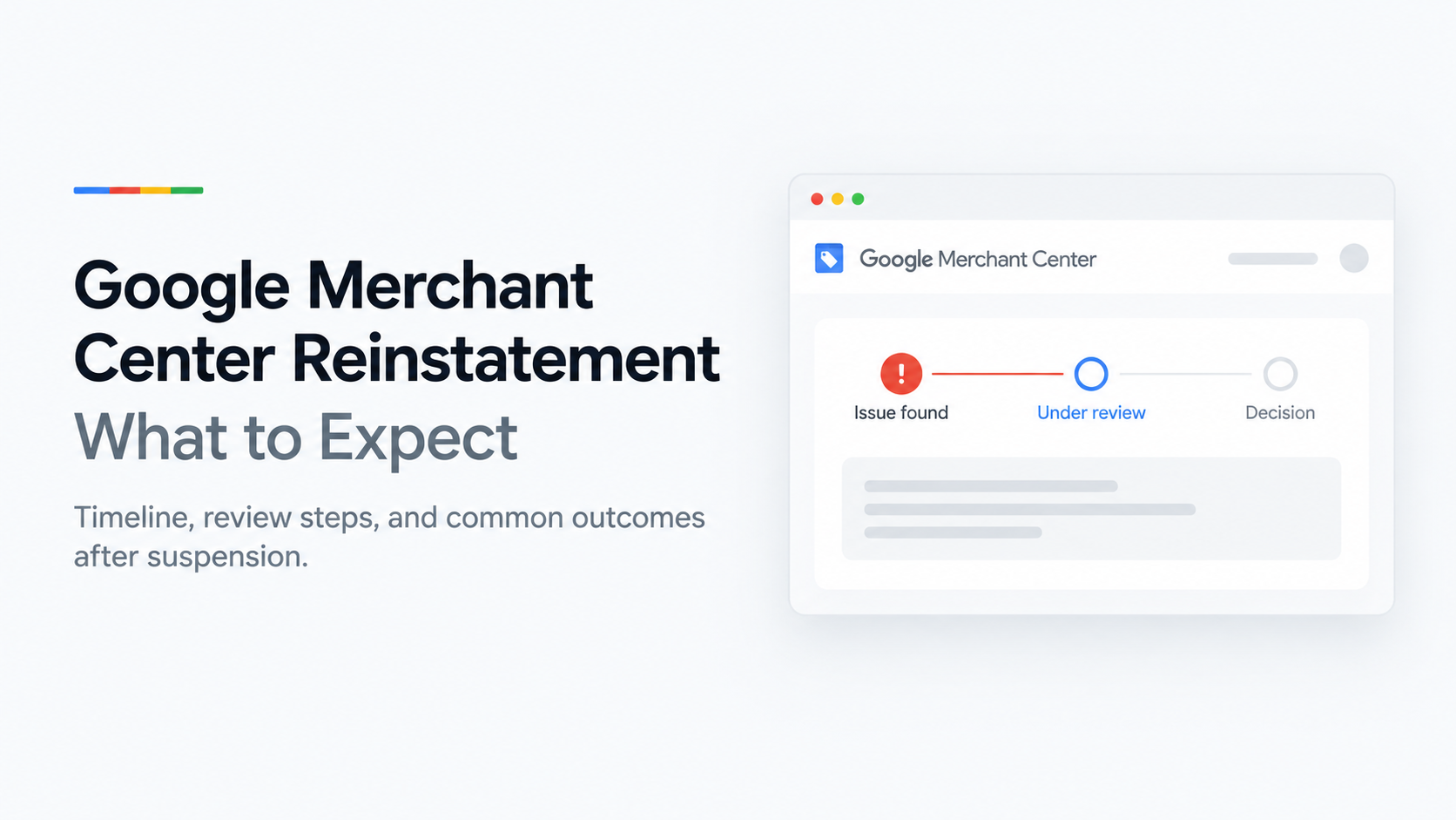Google Merchant Center Reinstatement: What to Expect