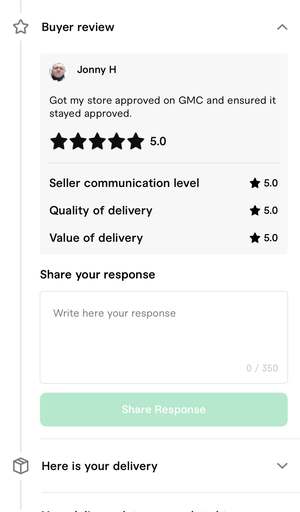 Fiverr review from renaudbernard for GMC Fixer, 4 stars