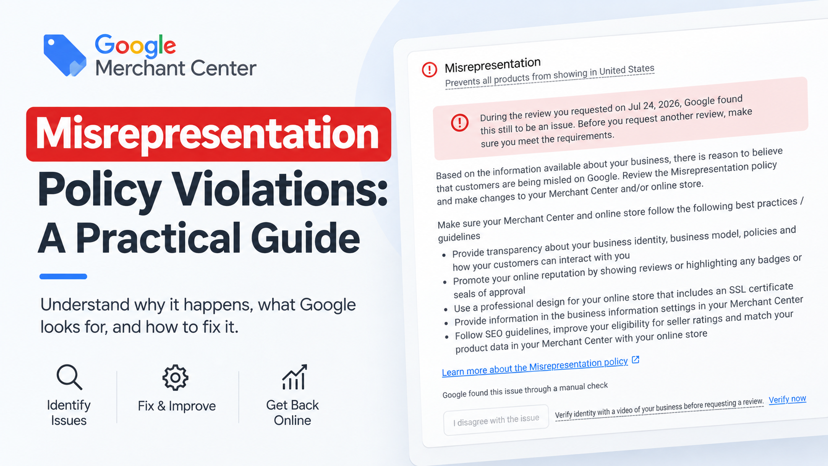 Misrepresentation Policy Violations: A Practical Guide